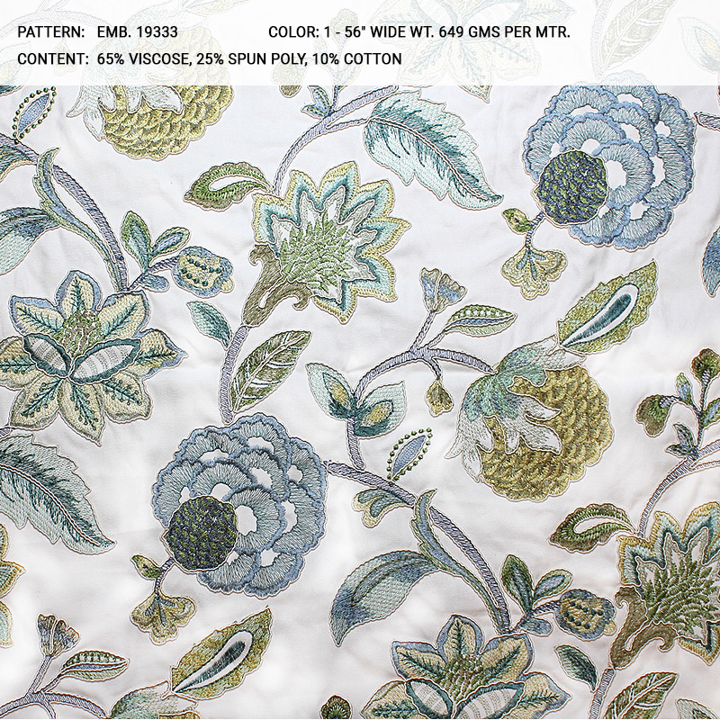 emb 19333 fabric collection cover - Catania Silks